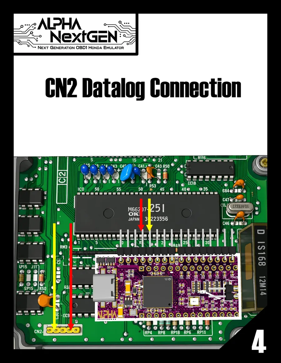 Setup guide page 5: CN2 datalog connection