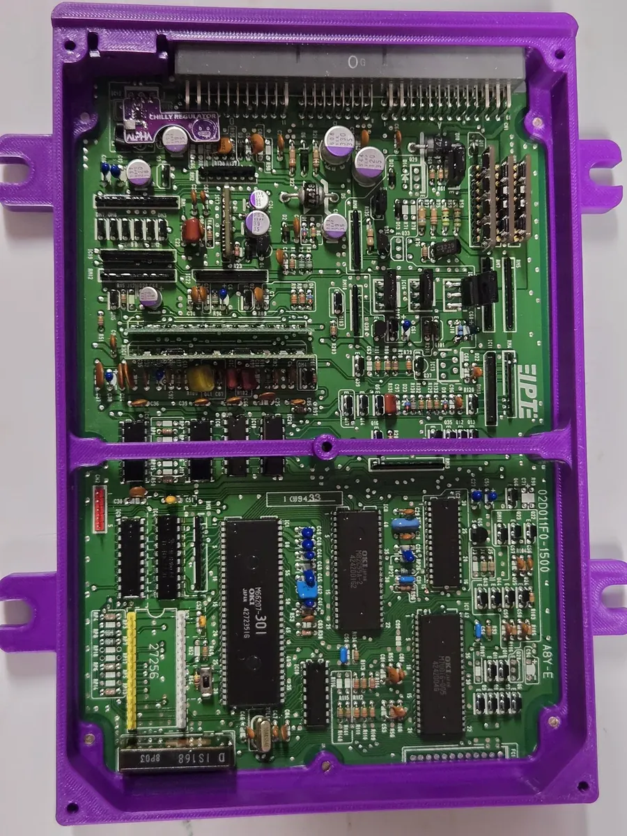 OBD1 Honda ECU circuit board on the bench